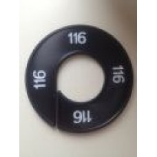 Maatring 9cm zw/wit 116 Td05602116